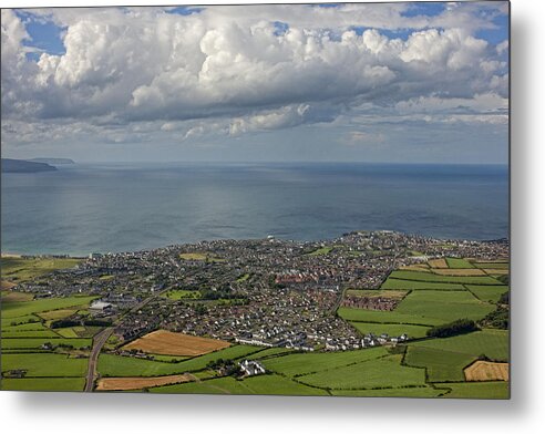 Britain Metal Print featuring the photograph Aerial View Portstewart Strand by Colin Bailie
