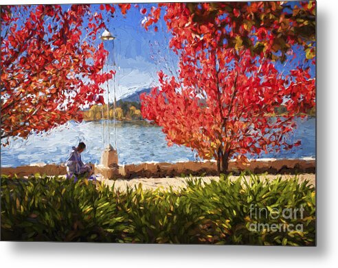 Autumn Metal Print featuring the photograph Autumn in Canberra by Sheila Smart Fine Art Photography