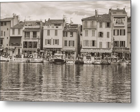 Cassis Metal Print featuring the photograph Cassis - French Town - Toned by Georgia Clare