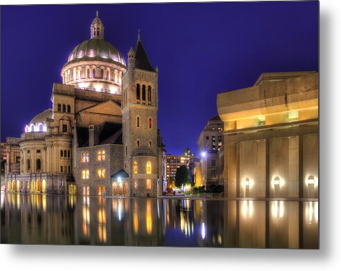 Boston Metal Print featuring the photograph Christian Science Center Mother Church by Joann Vitali