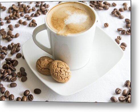 Coffee Metal Print featuring the photograph Coffee is Always a Good Idea by Georgia Clare