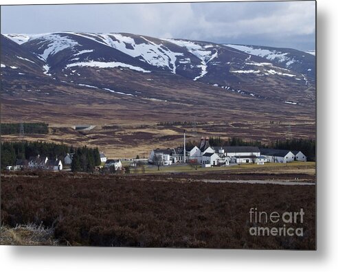 Whisky Metal Print featuring the photograph Dalwhinnie Distillery - Glen Truim by Phil Banks