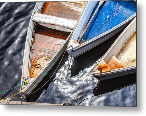 Dinghy Metal Print featuring the photograph Dinghy Trio by Robert Clifford