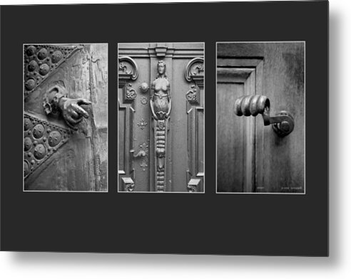 Triptych Metal Print featuring the photograph Enter Triptych Image Art by Jo Ann Tomaselli