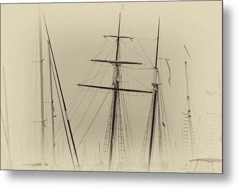 Tall Metal Print featuring the photograph Tall Ships by Thomas Hall