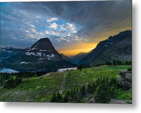 Glacier Metal Print featuring the photograph Glacier National Park 3 by Larry Marshall