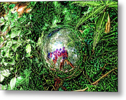  Metal Print featuring the digital art 'great Balls' by Robert Rhoads