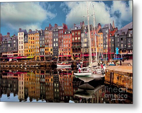 Honfleur Metal Print featuring the photograph Honfleur Harbor by John Douglas