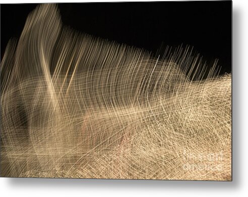 Abstract Metal Print featuring the photograph Light Drawing 2 by Gerald Grow