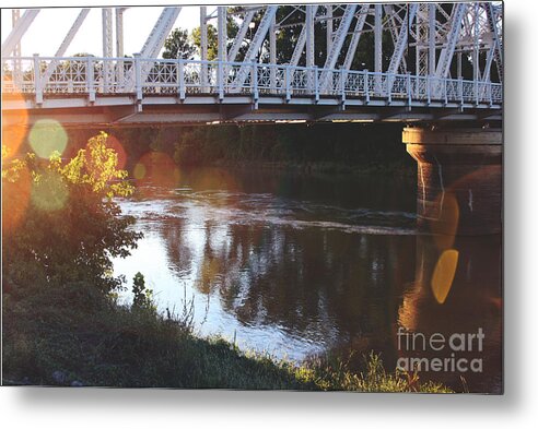 Mississippi Metal Print featuring the photograph Mississippi River at Sunset by Shanna Vincent