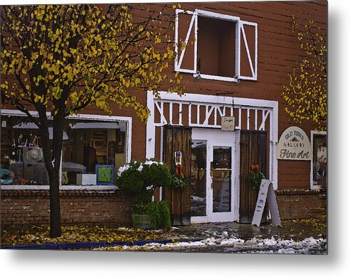 Old Town Gallery Metal Print featuring the photograph Old Town Gallery by Sherri Meyer