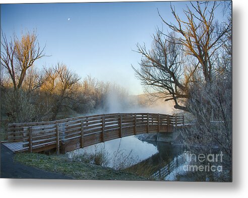 Hat Rock State Park Metal Print featuring the photograph Pond Crossing by Idaho Scenic Images Linda Lantzy