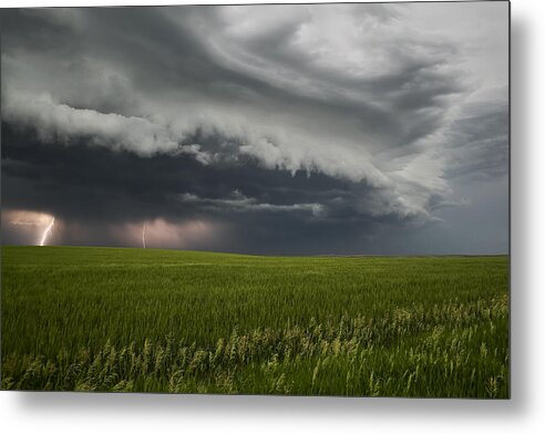 Weather Metal Print featuring the photograph Prairie Thunderstorm - South Dakota by Douglas Berry