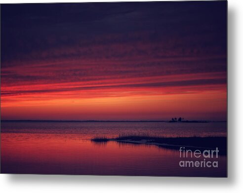 Sunset Metal Print featuring the photograph Red Sunset by Tim Wemple