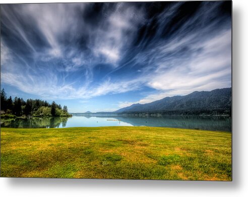 Hdr Metal Print featuring the photograph Serene by Bryan Bzdula