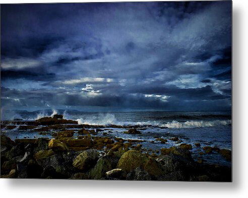 Beach Metal Print featuring the photograph Stormy Beach by Joseph Hollingsworth