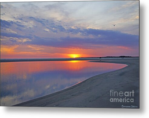 Sunset Metal Print featuring the photograph Sunset Reflections by Benanne Stiens