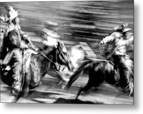 Todos Santos Metal Print featuring the photograph Todos Santos horse race #3 by Neil Pankler