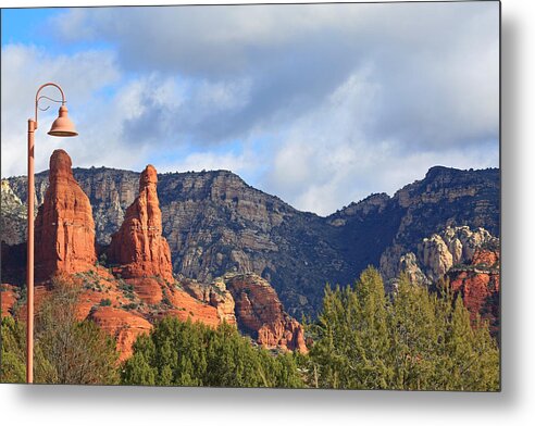 Sedona Metal Print featuring the photograph Top Hat by Donna Kennedy