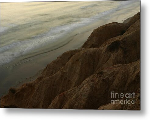 Landscapes Metal Print featuring the photograph Torrey Pines Waves #2 by John F Tsumas