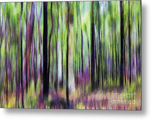 Abstract Metal Print featuring the photograph Trees abstract by Sheila Smart Fine Art Photography