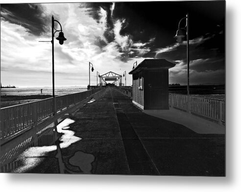 Pier Metal Print featuring the photograph View Down the Pier by Joseph Hollingsworth