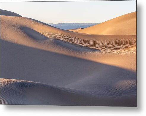 Horizontal Metal Print featuring the photograph Waves of Sand by Jon Glaser