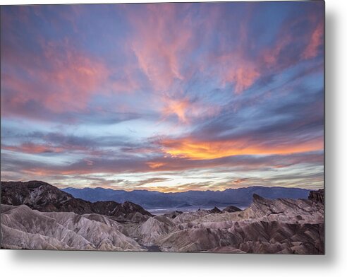 Horzontal Metal Print featuring the photograph Zabriski Colors by Jon Glaser