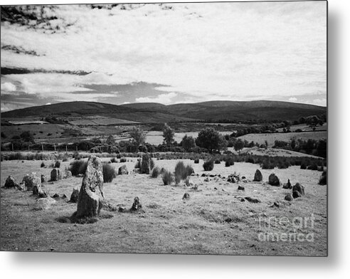 Aughlish Metal Print featuring the photograph Aughlish stone circles county derry londonderry northern ireland #1 by Joe Fox