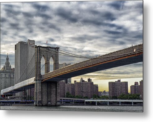 Brooklyn Bridge Metal Print featuring the photograph Brooklyn Bridge by Roni Chastain