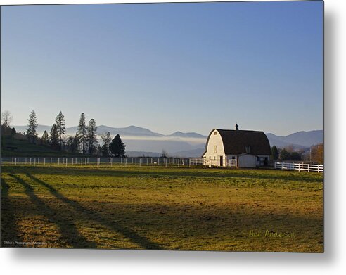 Barn Metal Print featuring the photograph Classic Barn in the Country by Mick Anderson
