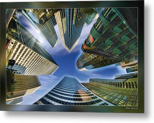 Art Photography Metal Print featuring the photograph Financial Skyline by Blake Richards