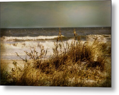 Water Metal Print featuring the photograph On the Beach by Mary Timman