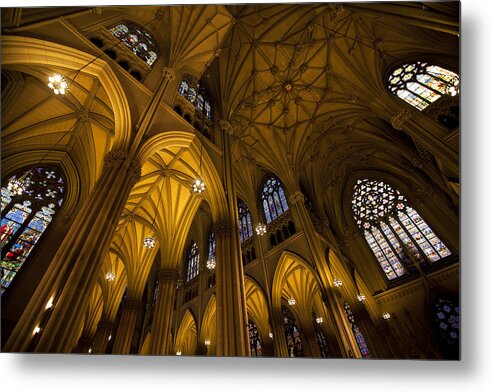 St Patrick's Cathedral Metal Print featuring the photograph Sanctuary by Sara Hudock