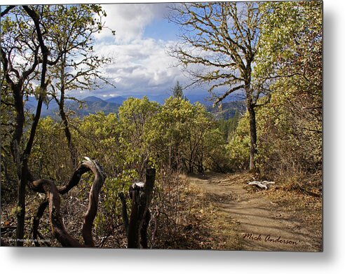 Grants Pass Metal Print featuring the photograph Trail at Cathedral Hills by Mick Anderson