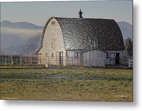 Special Effect Metal Print featuring the photograph Wrapped Barn by Mick Anderson