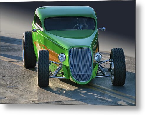 Ford Metal Print featuring the photograph Green Machine #1 by Bill Dutting