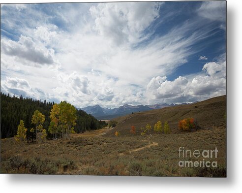 Idaho Metal Print featuring the photograph Sawtooth Skies #1 by Idaho Scenic Images Linda Lantzy