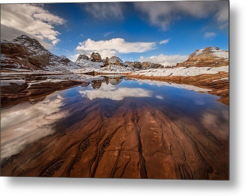 White Pocket Metal Print featuring the photograph White Pocket Northern Arizona #1 by Larry Marshall