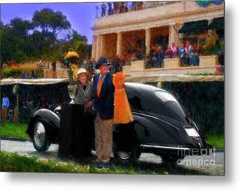 2018 Pebble Beach Concours D Elegance Best Of Show Metal Print featuring the photograph 1937 Alfa Romeo 8C 2900B Touring Berlinetta And Mr and Mrs Sydorick Pebble Beach Concours d Elegance by Blake Richards