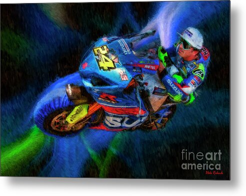 Motoamerica Metal Print featuring the photograph 2017 Motul Superbike Tony Elias by Blake Richards