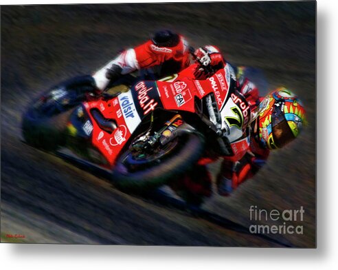  Metal Print featuring the photograph 2018 World Superbike Chaz Davies by Blake Richards