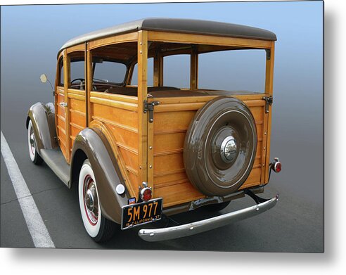 Ford Metal Print featuring the photograph 37 Ford Woody by Bill Dutting