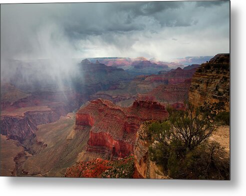 Hopi Point Metal Print featuring the photograph Advancing Storm by Mike Buchheit
