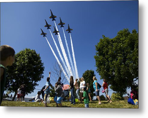 Seattle Metal Print featuring the photograph Blue Angels K605 by Yoshiki Nakamura