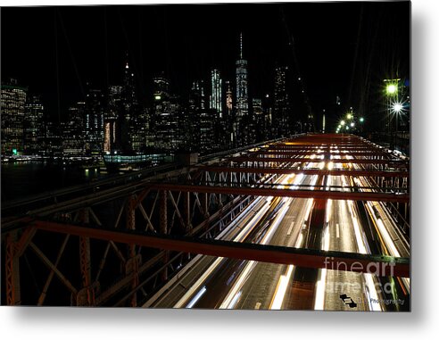 Brooklyn Metal Print featuring the photograph Brooklyn Lights by Lemaire Thomas