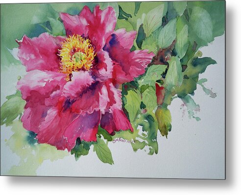 Pink Metal Print featuring the painting Color Burst by Sue Kemp
