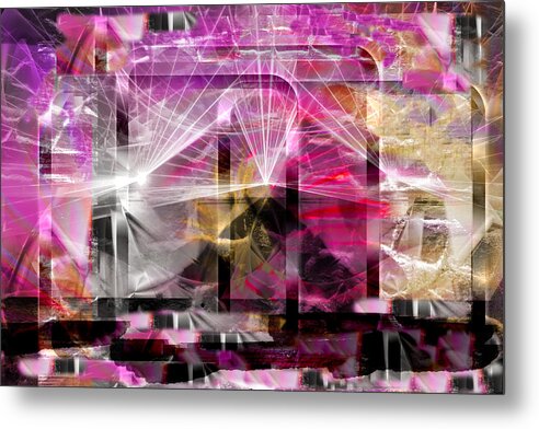 Abstract Metal Print featuring the digital art Crescendo by Art Di