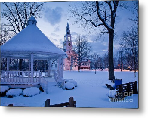 Antique Metal Print featuring the photograph Dusk in Templeton by Susan Cole Kelly