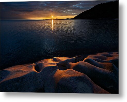 Lake Superior Metal Print featuring the photograph Edge of Days by Doug Gibbons